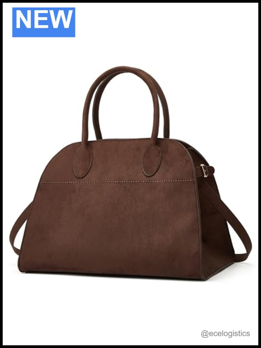 Suede Large Tote Bag Women Leather Crossbody Handbag Work Purse Retro